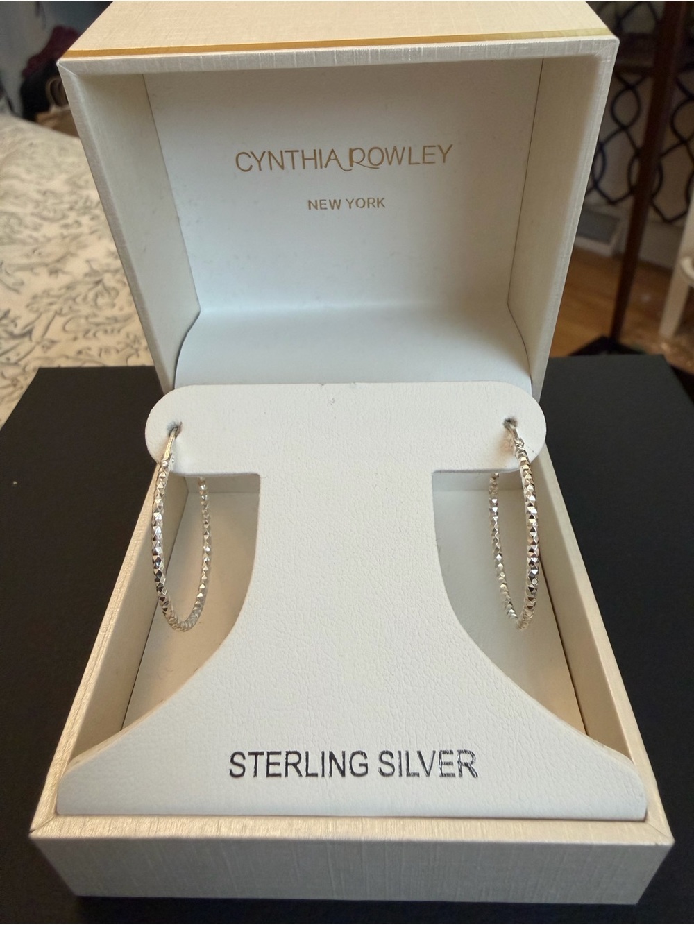 Cynthia Rowley Faceted Sterling Silver Hoop Earrings - Mexico